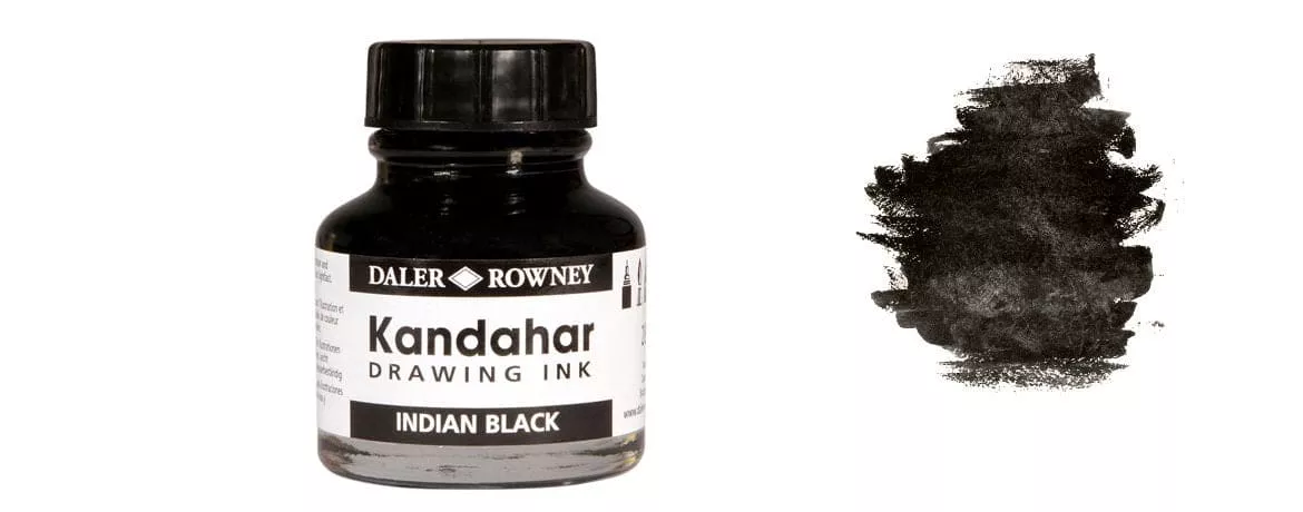 Daler Rowney Kandahar Drawing Ink Indian Black
