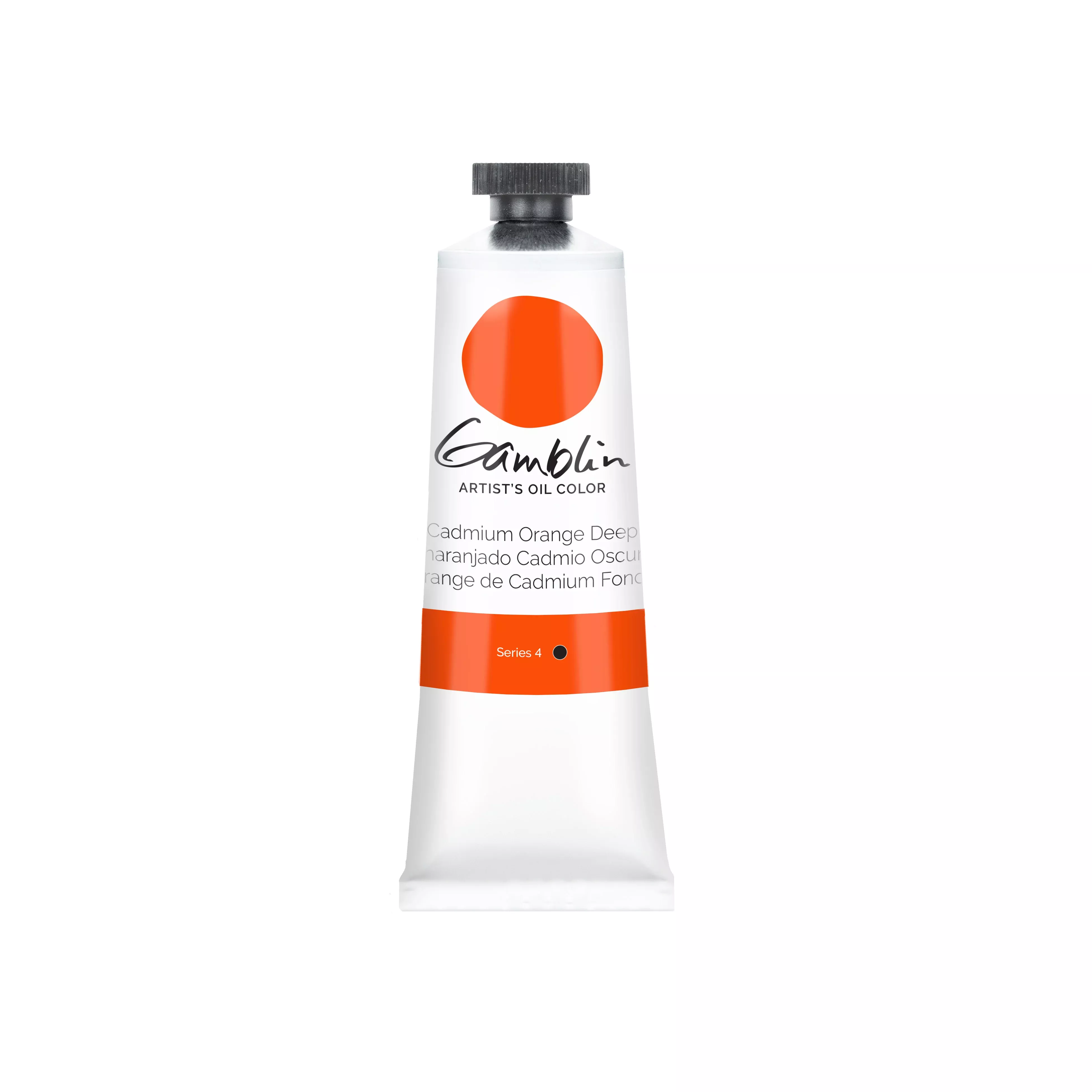 Gamblin Artist Oil 37ml Series 4 Cadmium Orange Deep