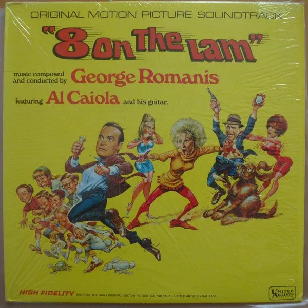 George Romanis - 8 On The Lam (Original Motion Picture Soundtrack) (LP, Album, Mono)