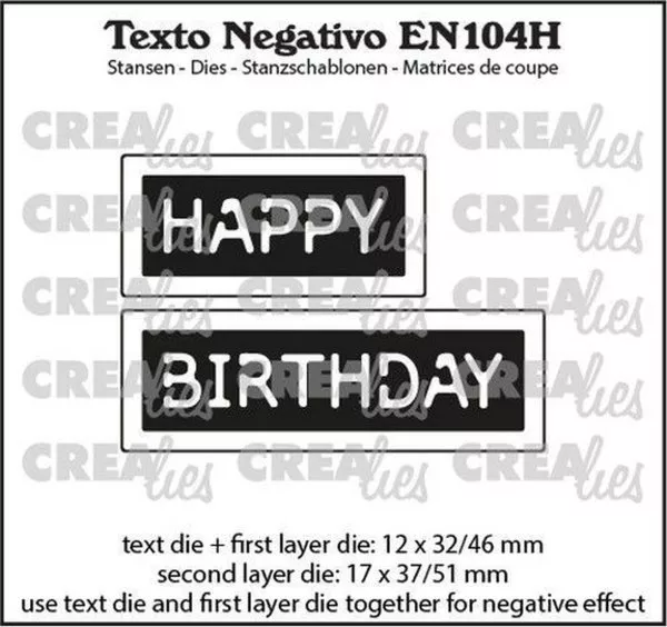 Happy Birthday - Dies - Crealies