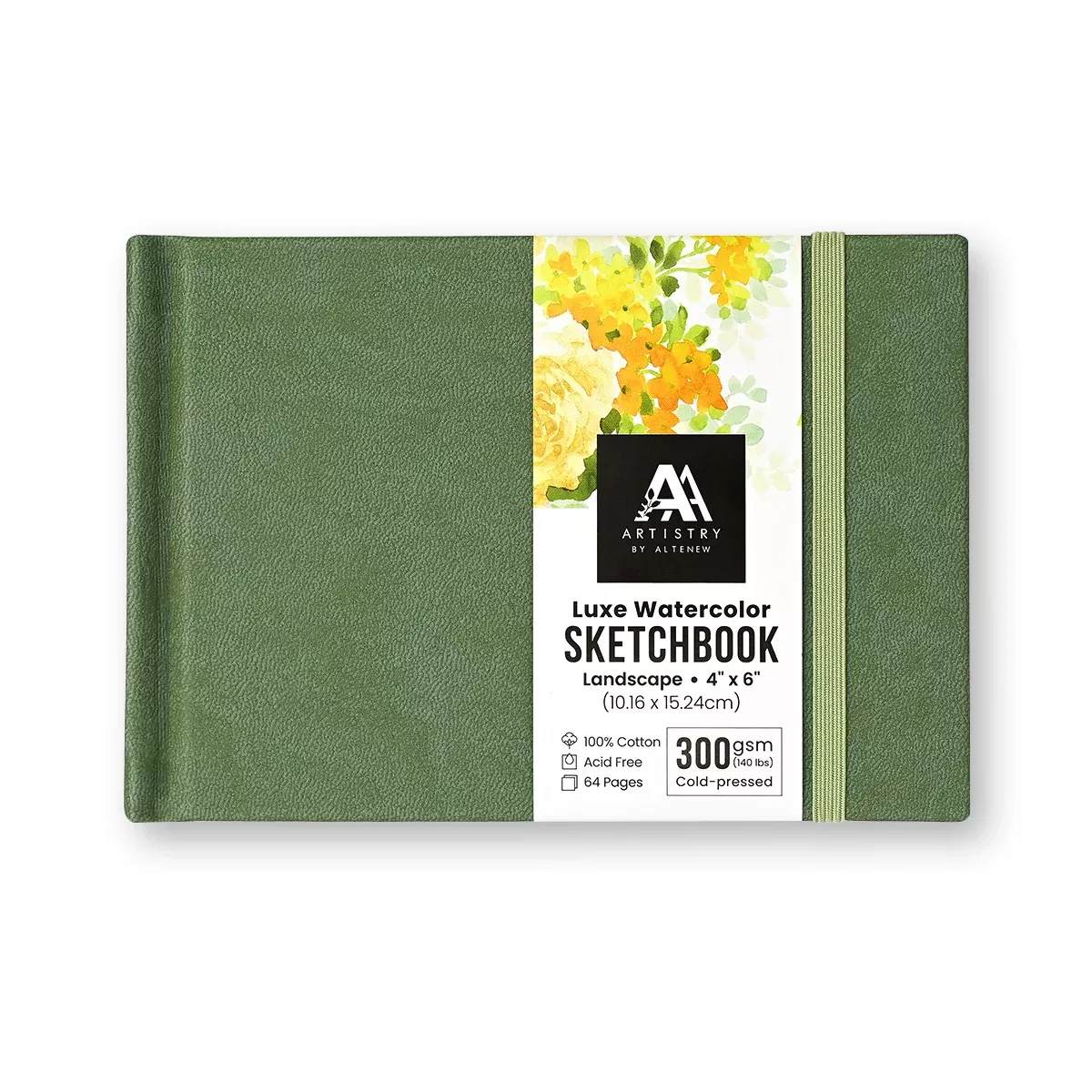 Luxe Watercolor Sketchbook - 4"x 6" Landscape, 300 gsm