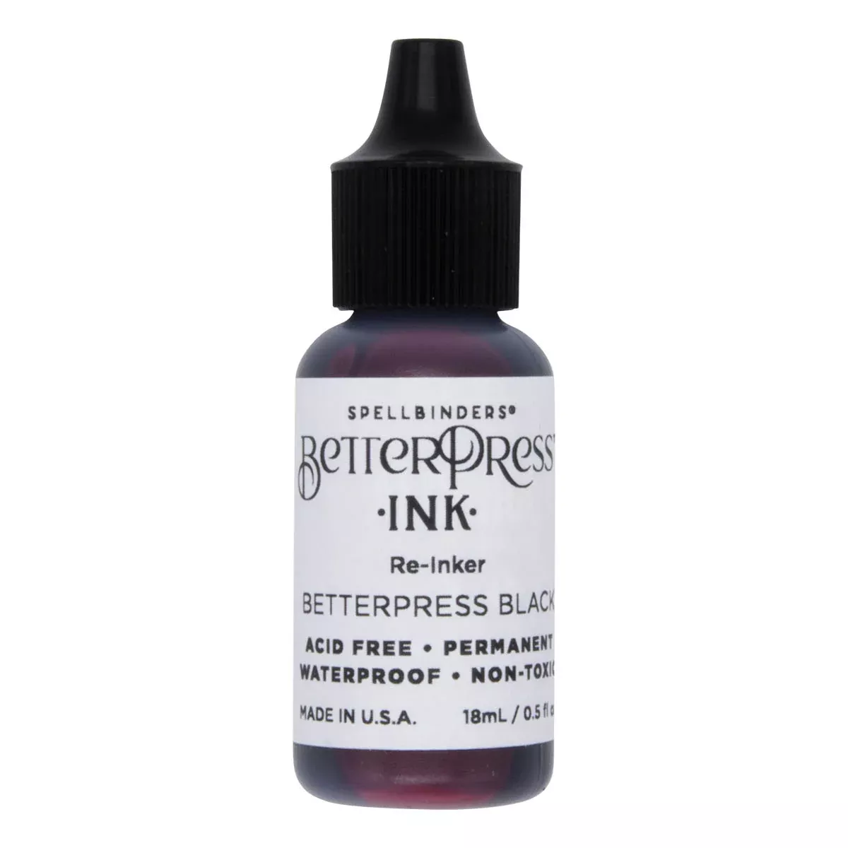 Spellbinders BetterPress Reinker - Black, BPI-011