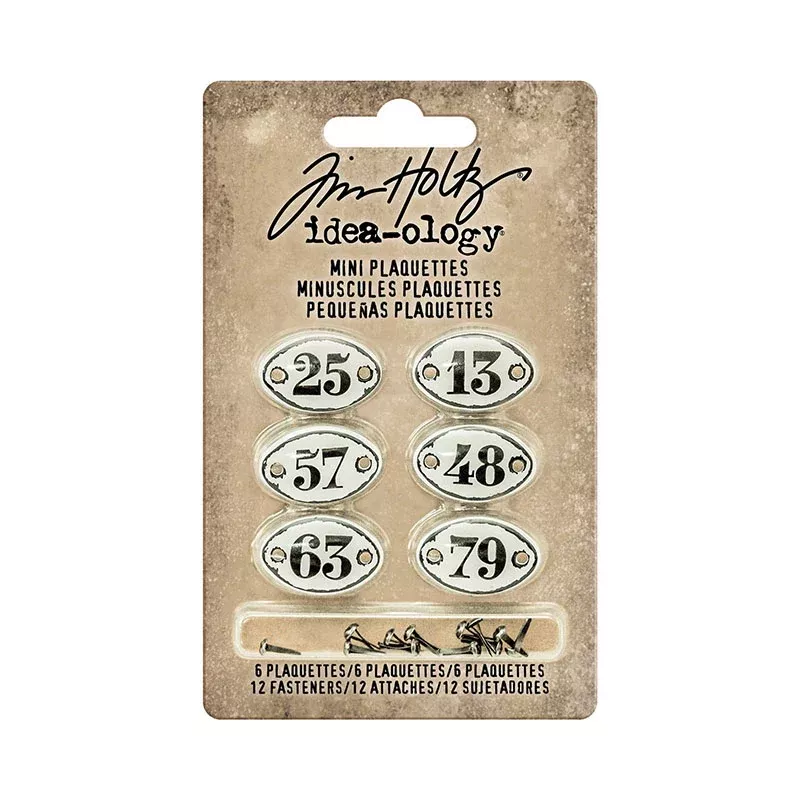 *Tim Holtz idea-ology MINI PLAQUETTES Findings TH93296