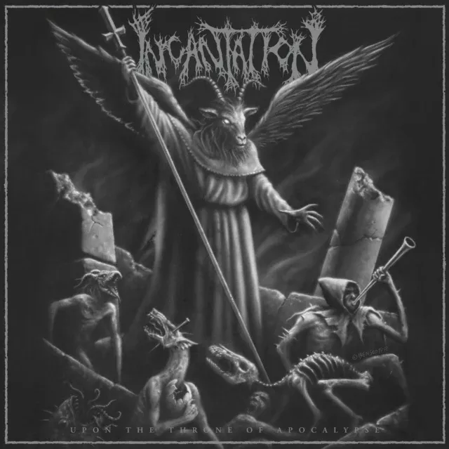 Upon The Throne Of Apocalypse (Reissue) (Black Ice With Silver & White Splatter LP Vinyl)