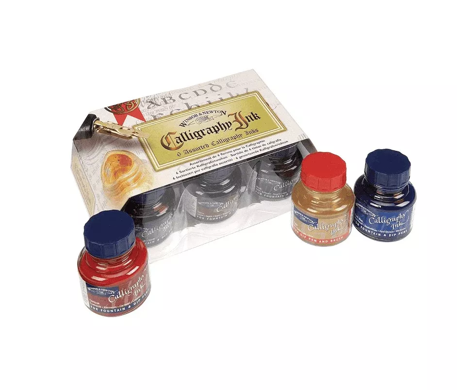 Winsor & Newton Calligraphy Ink 30ml Set of 6