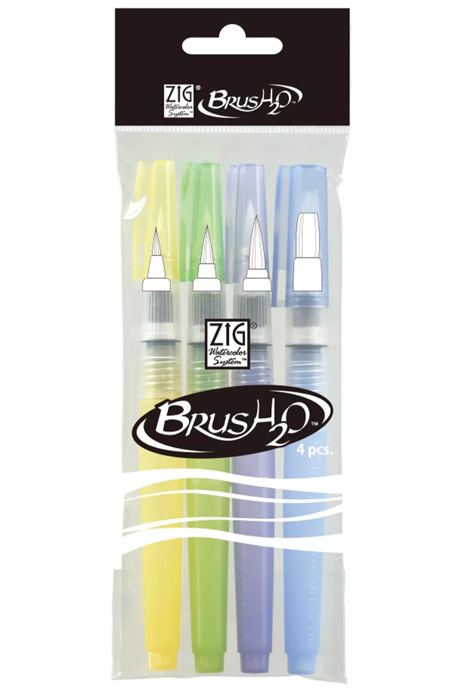 Zig Watercolor Brush - 4 Pack