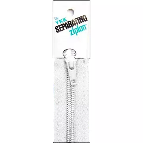 Zipper 18" White Ziplon Separating